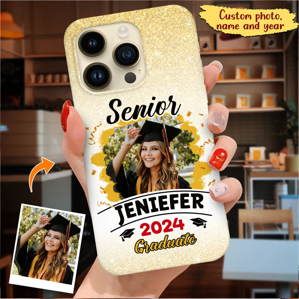 Senior Custom Name And Year Graduation Phone Case - Personalized Phone Case, Gift For Graduation