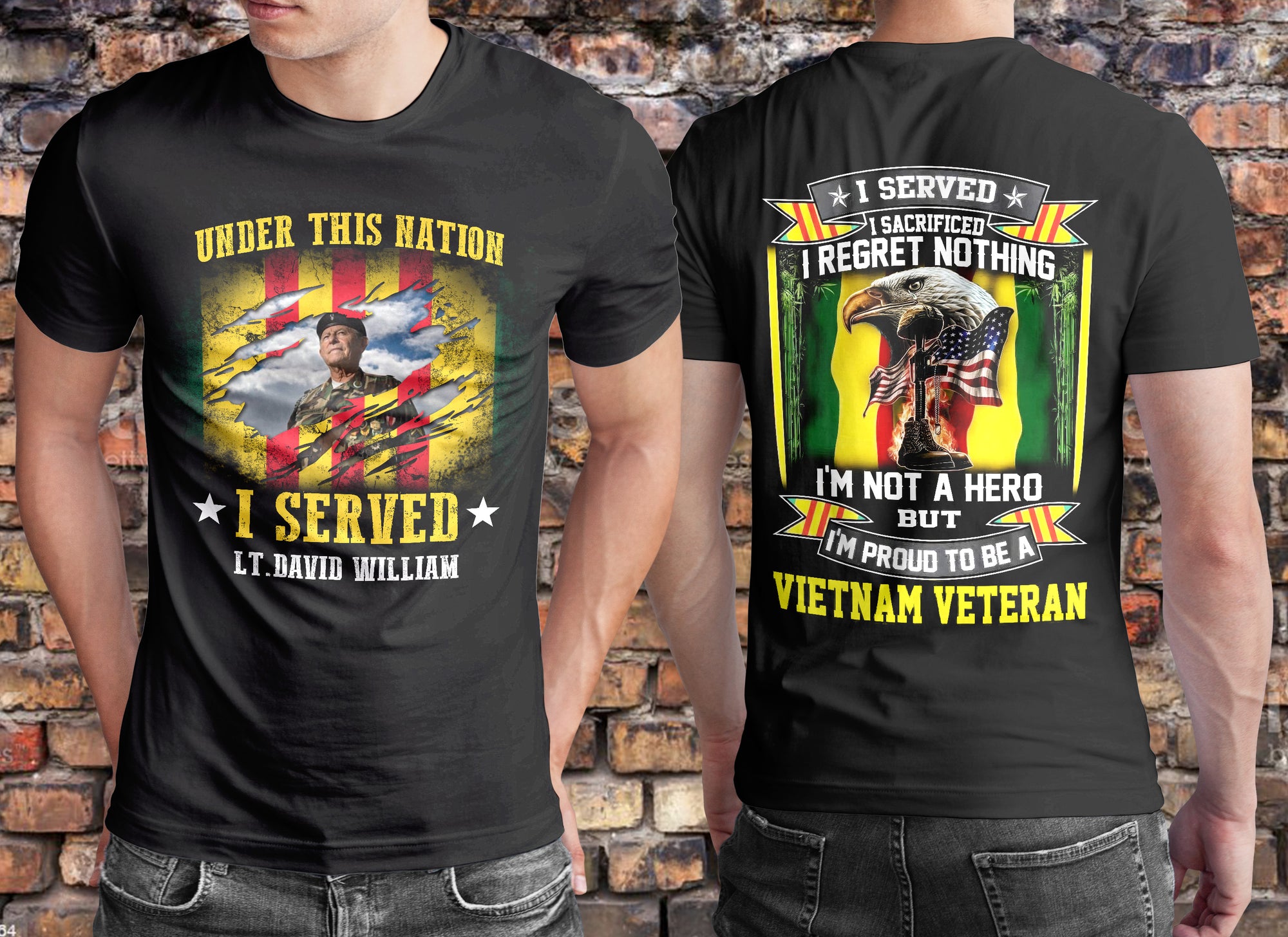 I Regret Nothing I Am Not A Hero But I Am Proud To Be A Vietnam Veteran - Personalized Vietnam Veteran T-Shirt, Gift For Veterans