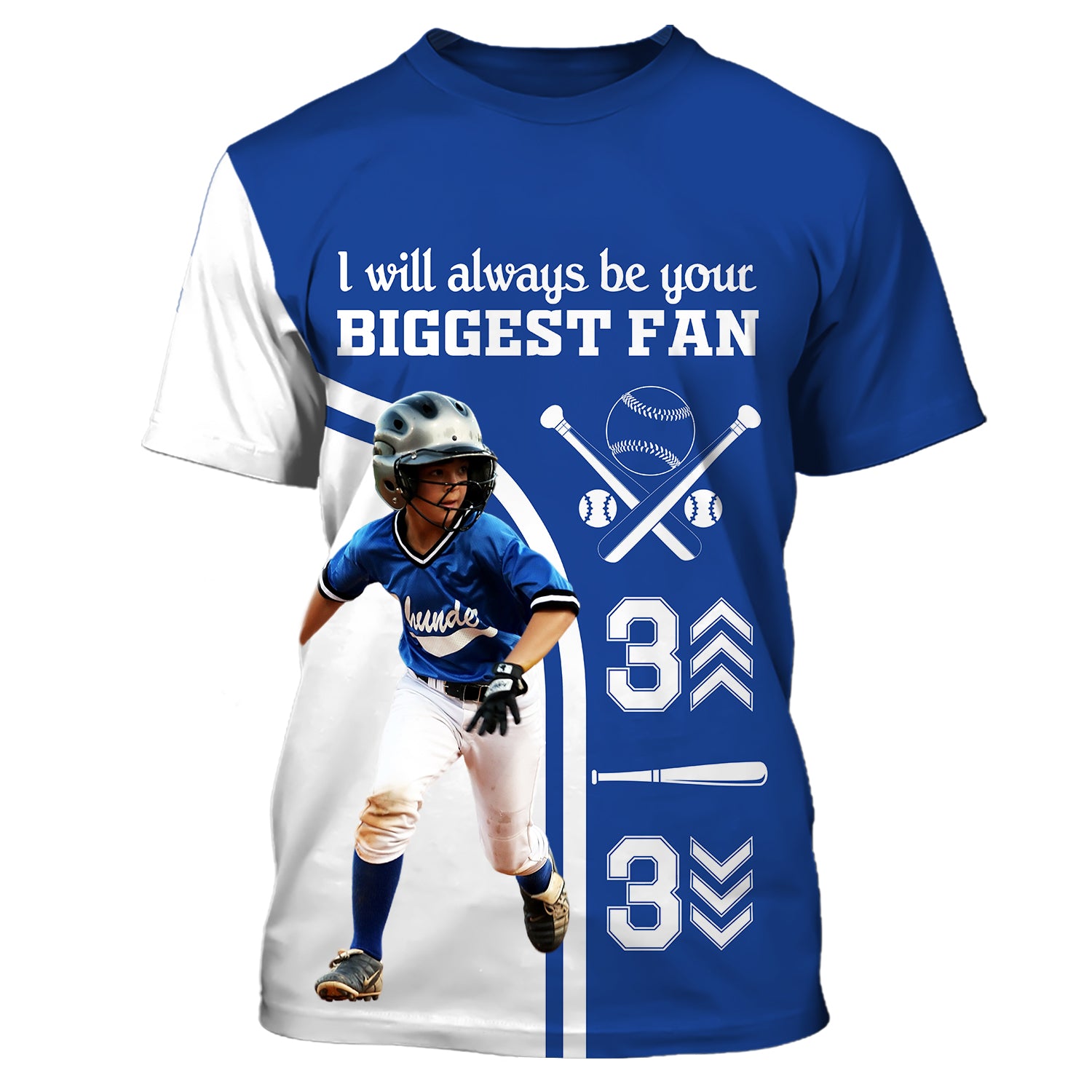 I Will Always Be Your Biggest Fan - Personalized Baseball 3D Sport Shirt, Gift For Baseball Lover, Family Gift