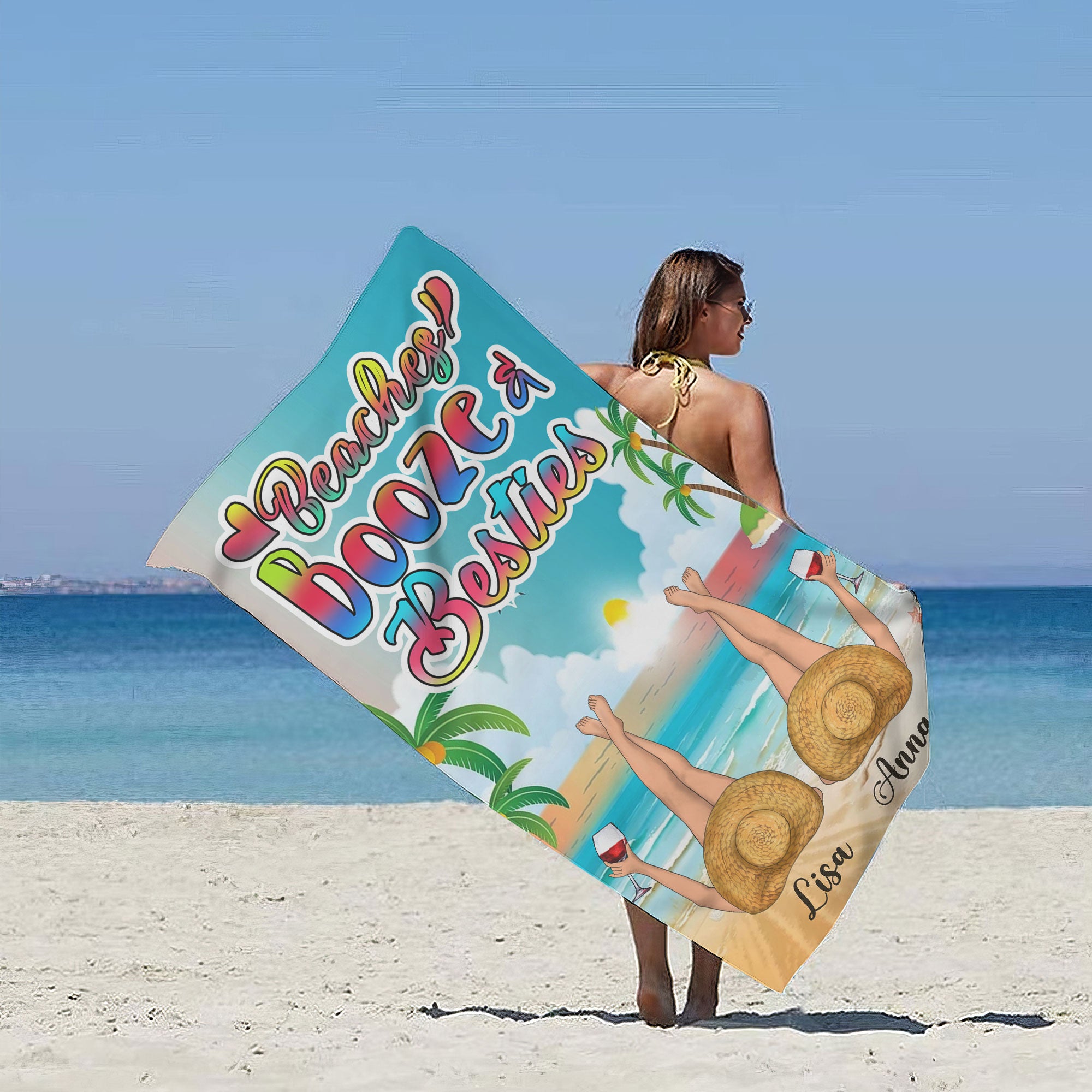 Make Waves with Personalized Custom Beach Towels - Your Beach Adventure! Stand Out in the Sand and Make a Splash with Custom-Crafted Beach Towels!