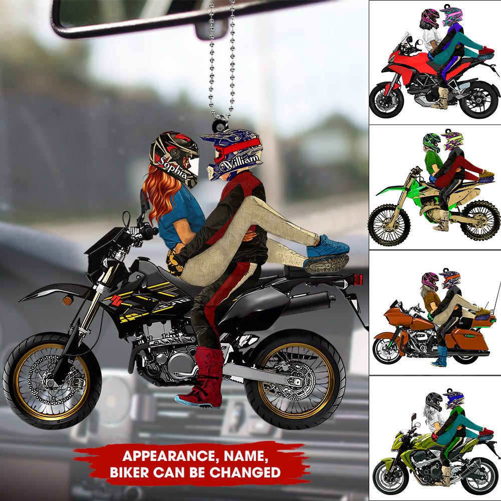 Bike Gifts For Boyfriend, Gift For Husband - Custom Appearance  And Name - Personalized Acrylic Keychain