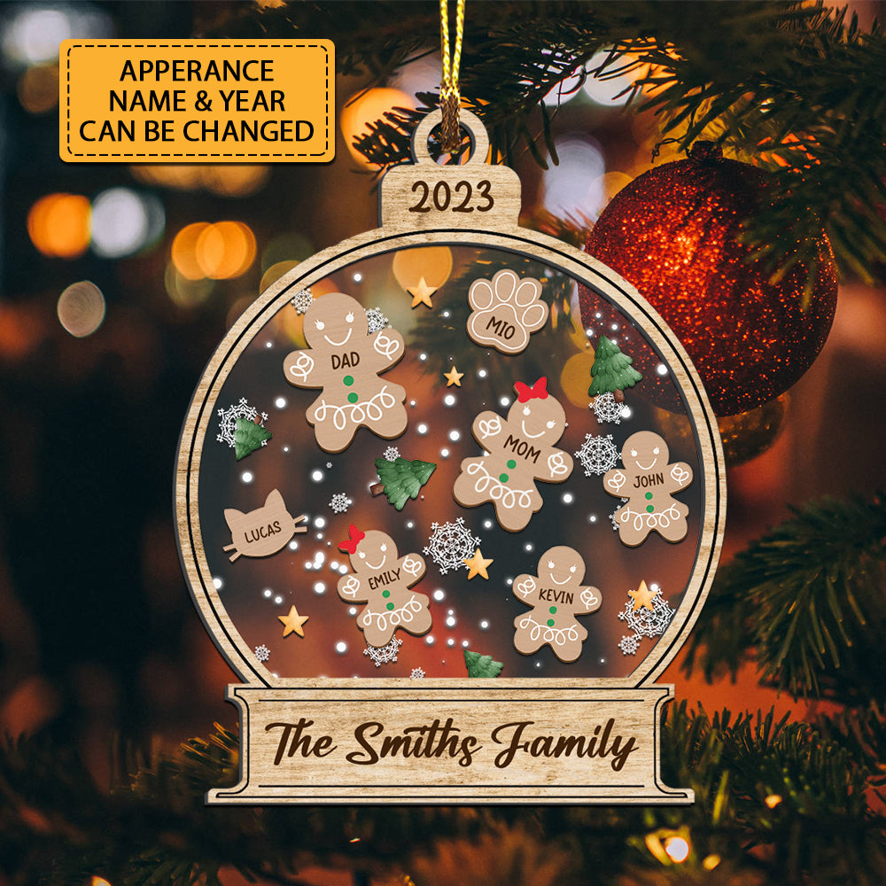 Personalized Ornament - Christmas Tree - Christmas Gift For Family - Custom Shaker Ornament