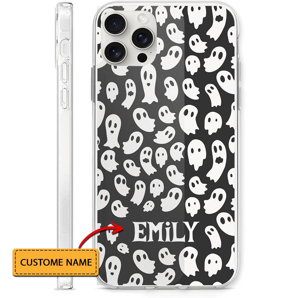 Spooky Season - Custom Name - Personalized Phone Case, Gift For Halloween
