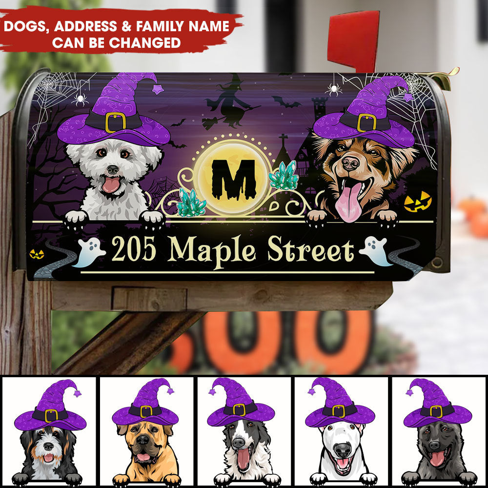 Personalized Pet Mailbox Cover, Custom Name Address, Gift For Dog Lover