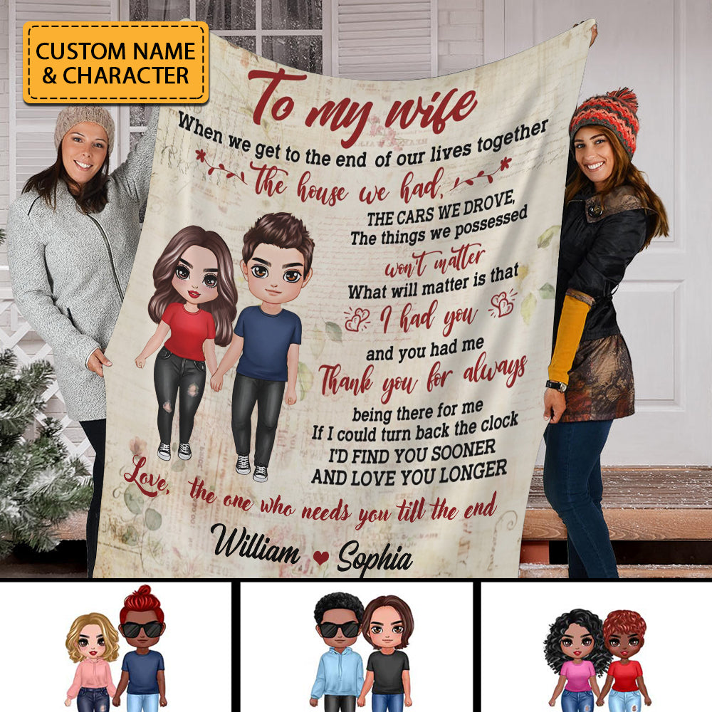The House We Had - Custom Couple Appearances And Names - Personalized Fleece Blanket
