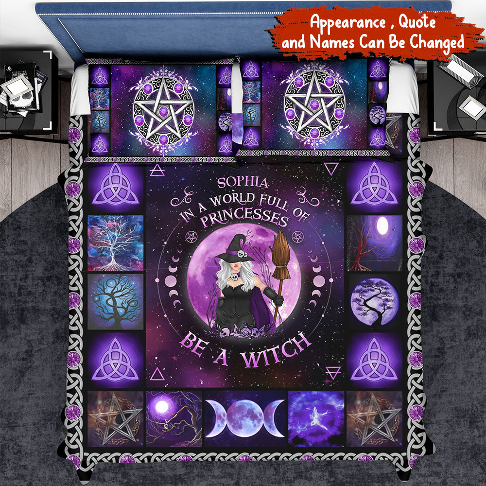 Personalized Witch Quilt Bed Sets - Halloween Gift Idea For Witch Lovers - Earth My Body Water My Blood Air My Breath Fire My Spirit