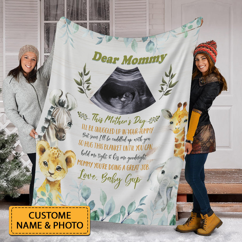 Dear Mommy, This Is Mother's Day - Personalized Fleece Blanket, Gift For Family