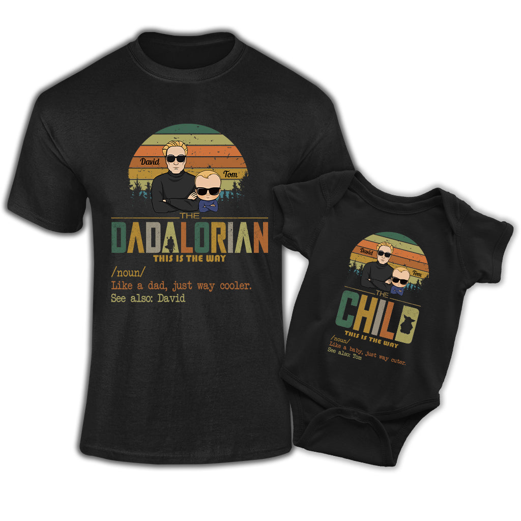 Personalized Dadalorion, Dad & Kid Shirt, Gift For Dad & Kid