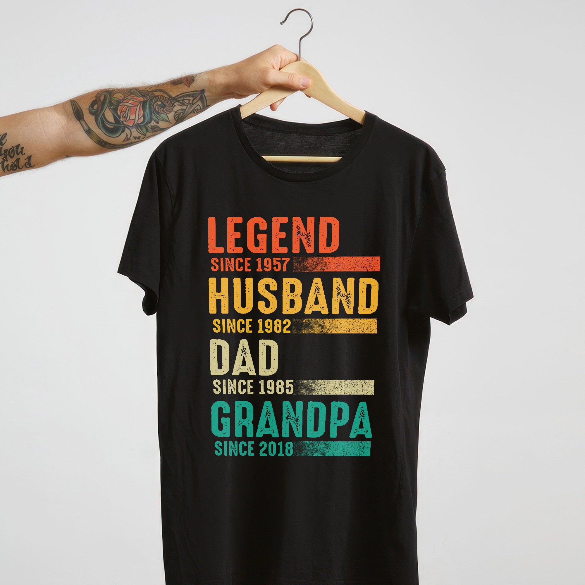 Personalized Legend Husband Dad T-Shirt - Father Gift - Gift For Dad