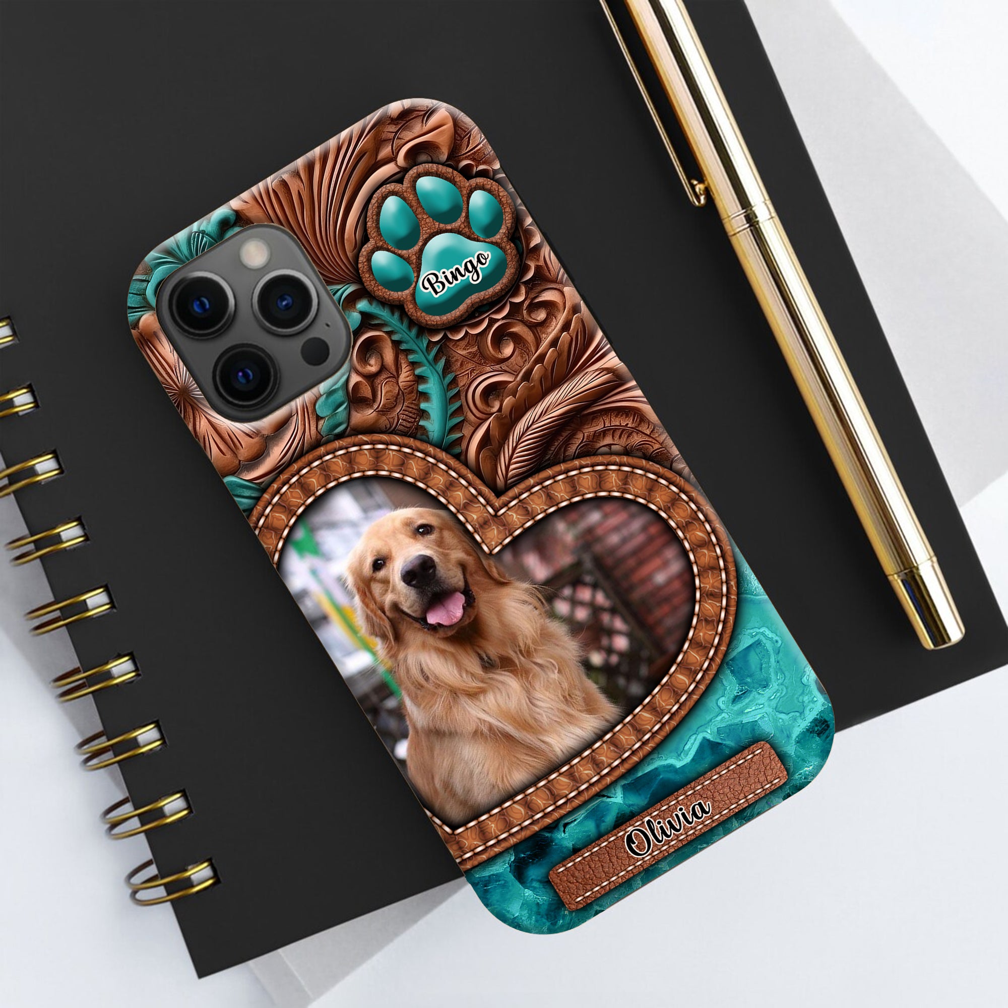 Custom Photo And Texts - Personalized Phone Case, Gift For Pet Lover