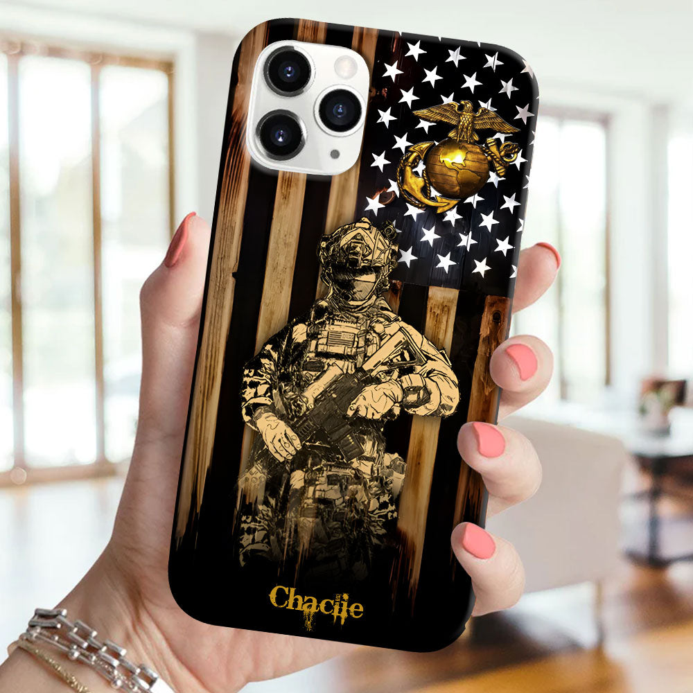 US Army - Custom Name - Personalized Phone Case, Gift For Veterans, Gift For Family