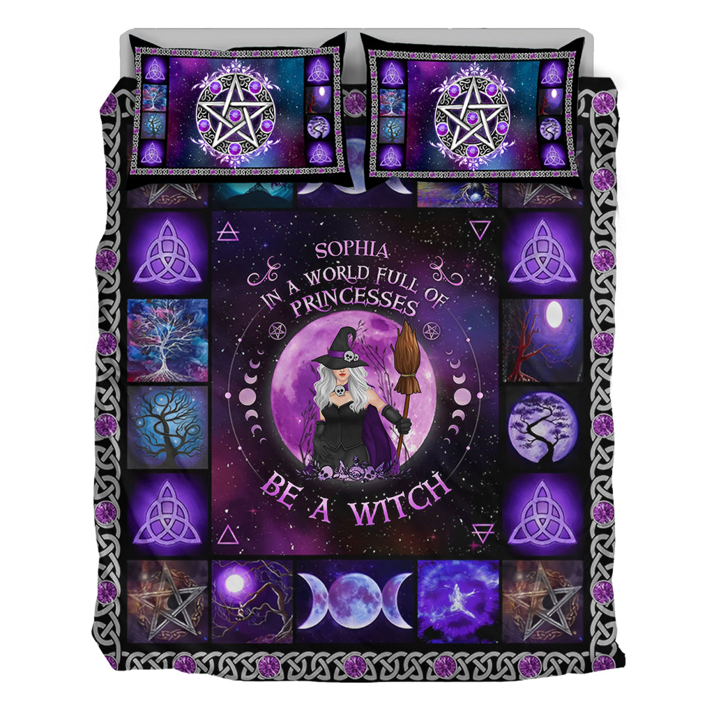 Personalized Witch Quilt Bed Sets - Halloween Gift Idea For Witch Lovers - Earth My Body Water My Blood Air My Breath Fire My Spirit