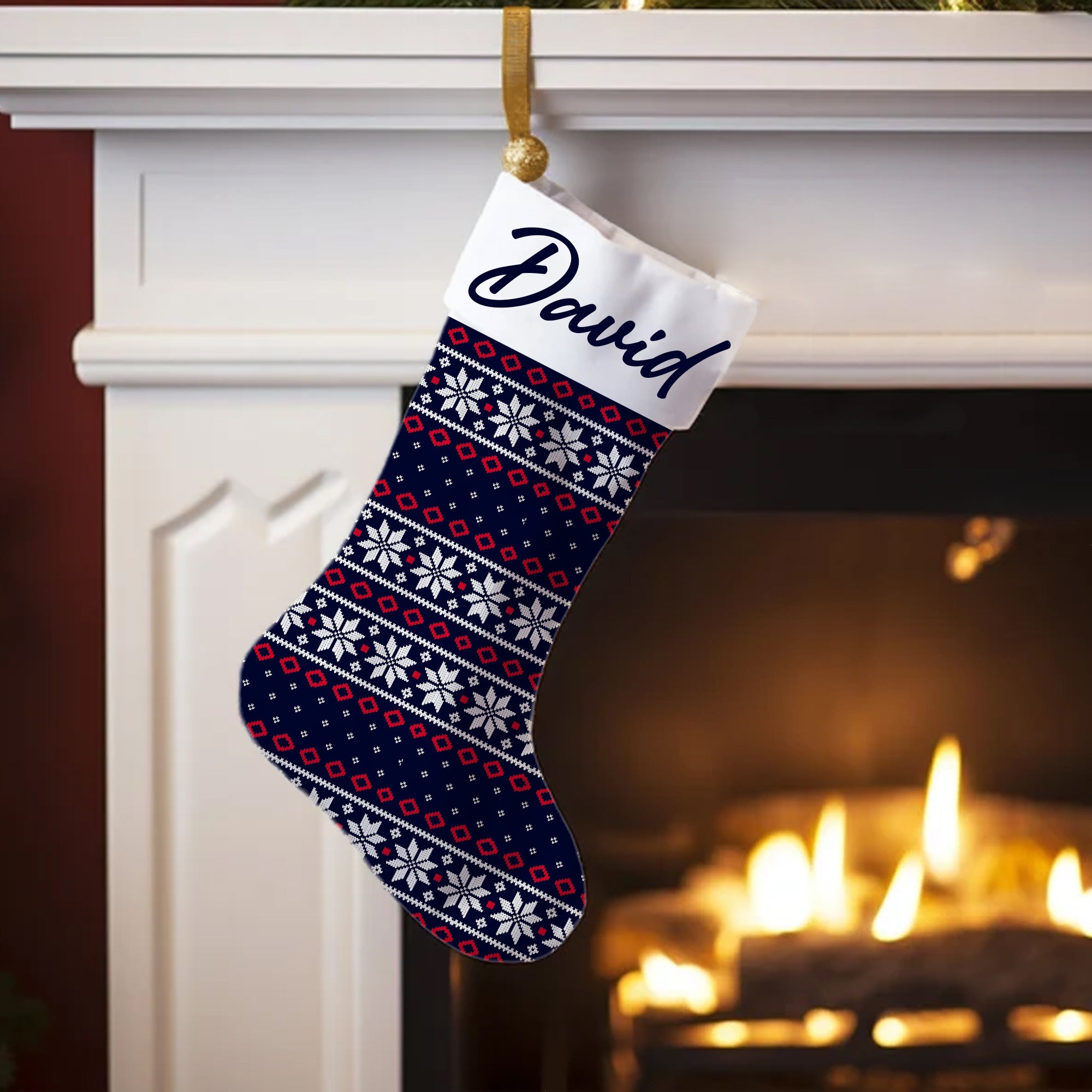 Custom Name - Personalized Christmas Socks Decoration - Christmas Gift, Gift For Family