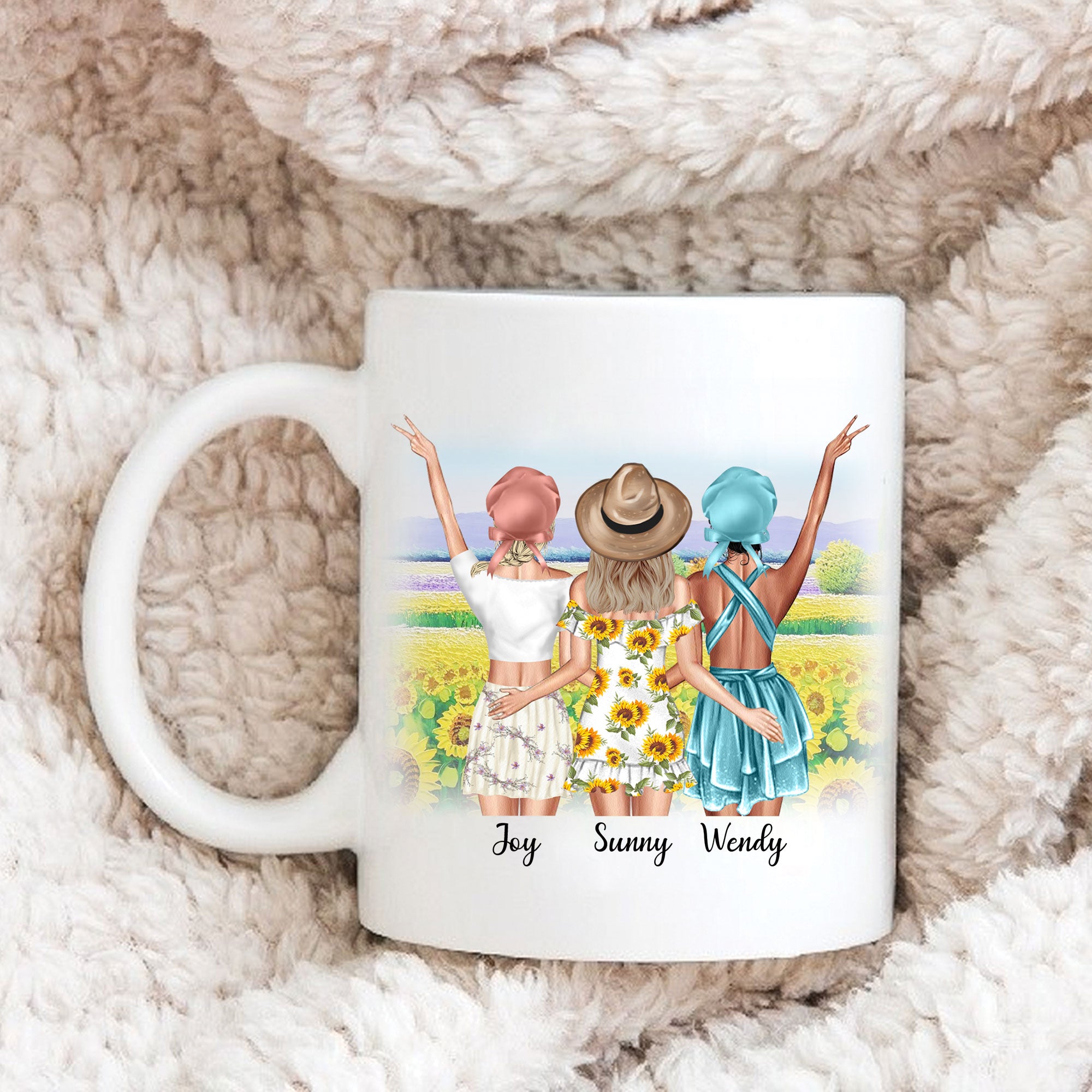 Personalized Sisters Mug, Life Is Better With Sisters, Gift For Best Friends, Family