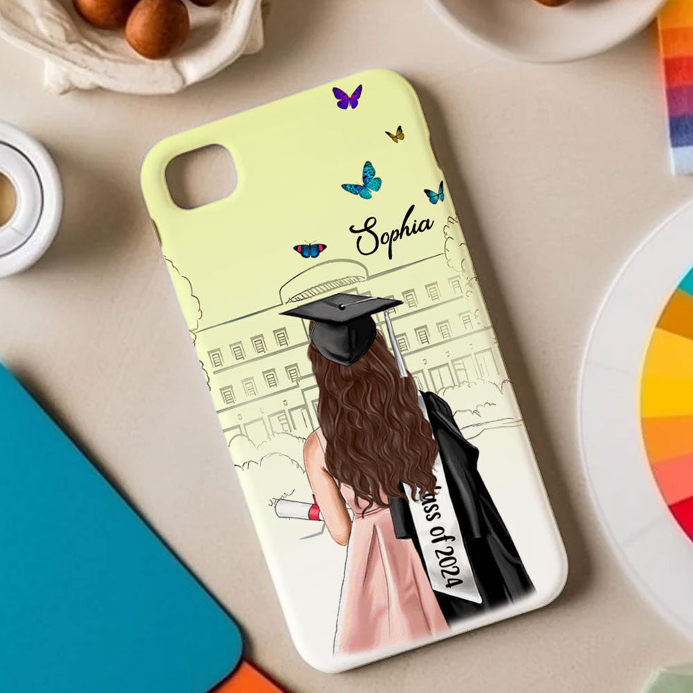 Graduation Custom Appearance And Texts Graduation Phone Case - Personalized Phone Case, Gift For Graduation