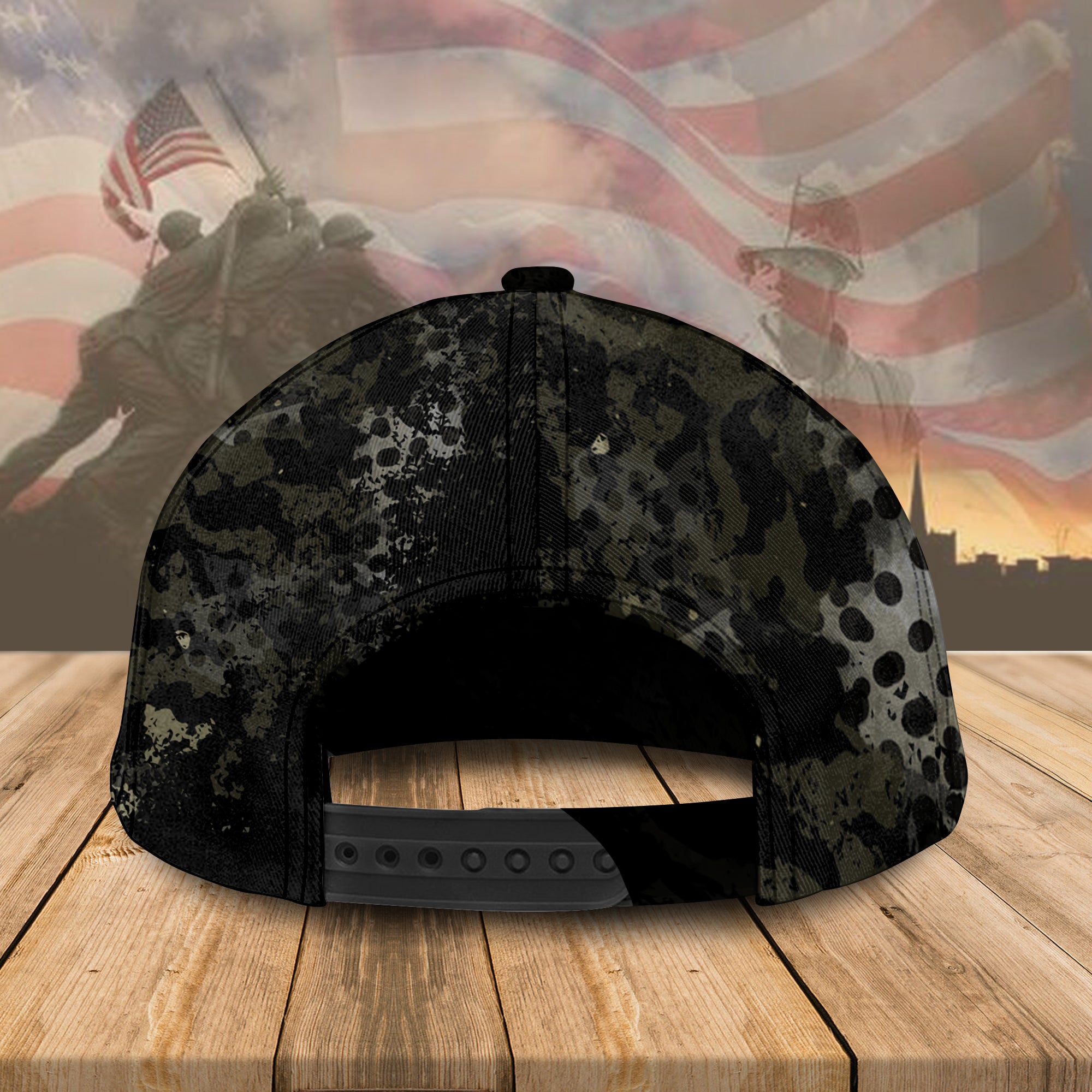 Strong And Brave American Veteran Fearless For Freedom, Customized Name Cap - Gift For Veteran