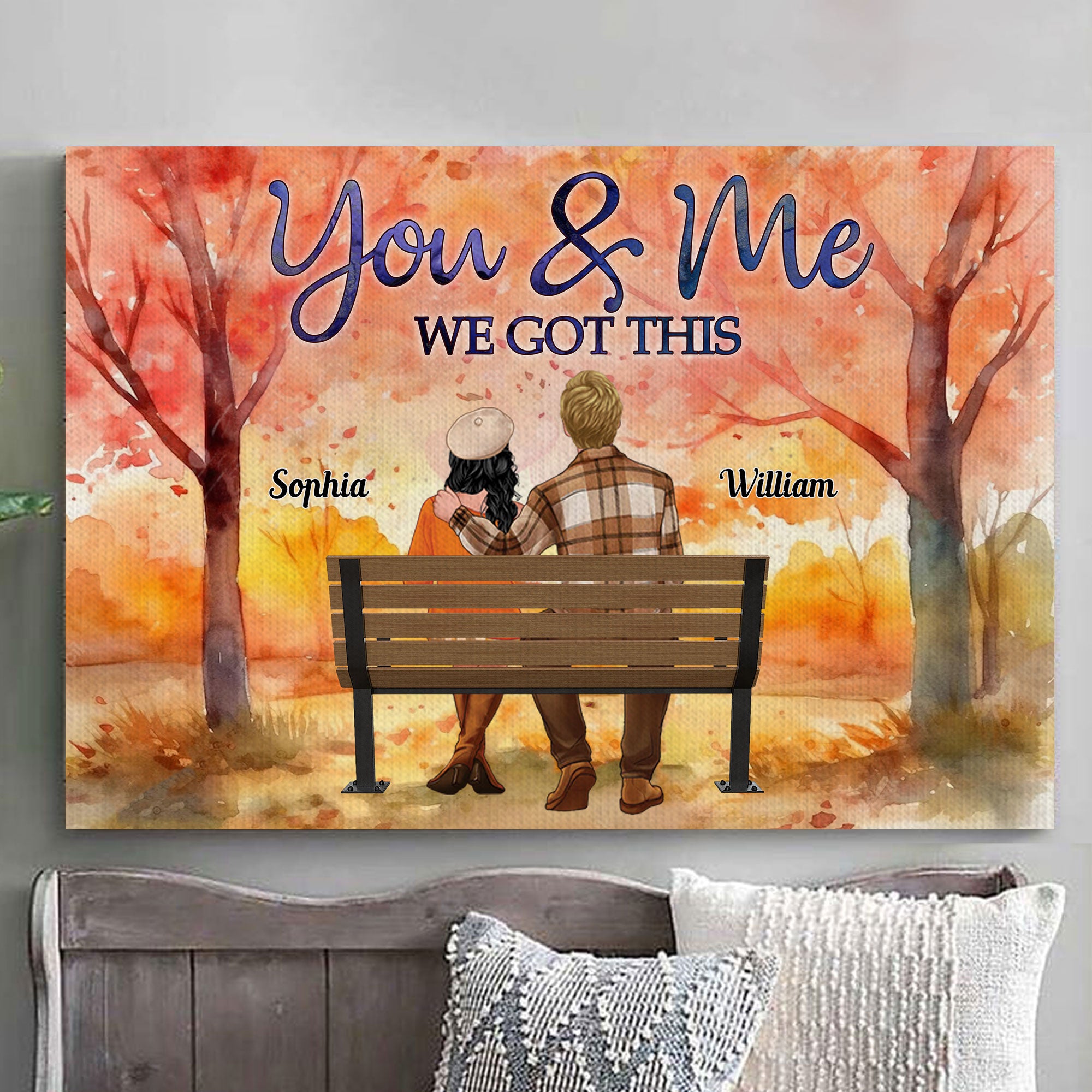 You And Me We Got This - Personalized Canvas - Gift For Family, Couple