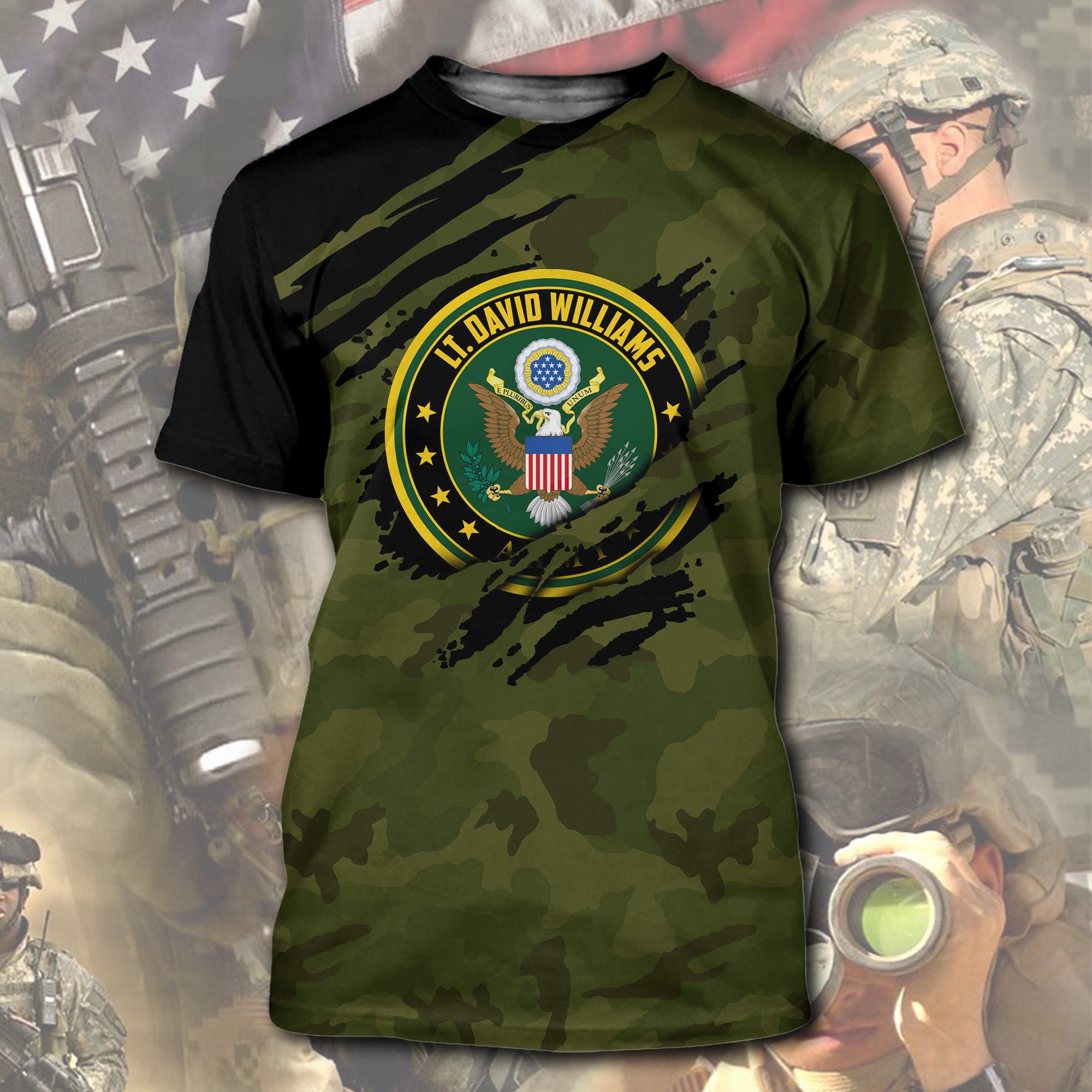 Personalized Veteran T-Shirt, Gift For Veterans