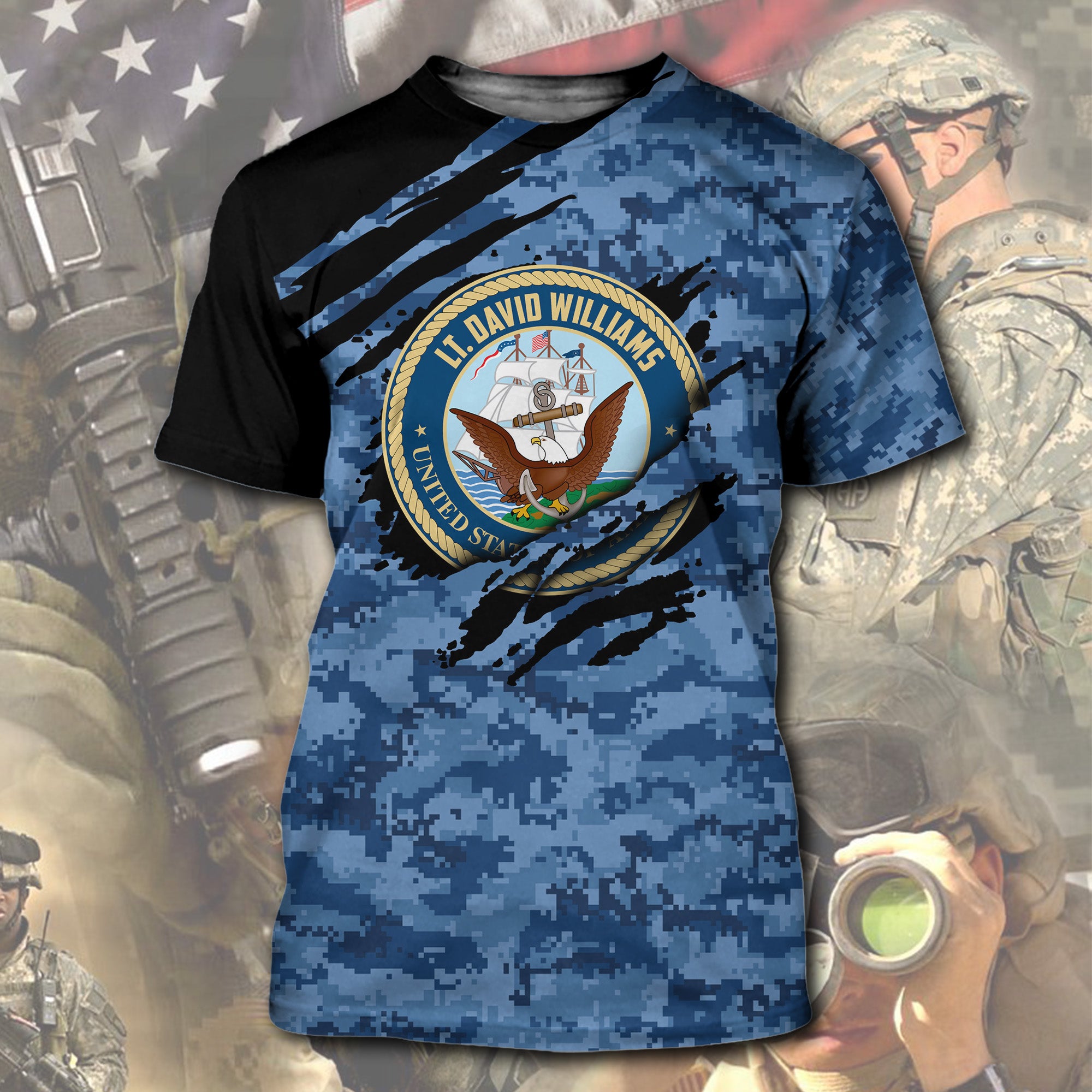 Personalized Veteran Navy Seal T-Shirt, Gift For Veterans