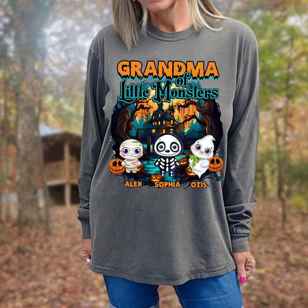 Happy Halloween - The Little Monsters - Custom Name - Personalized Sweatshirt - Halloween Family Gift