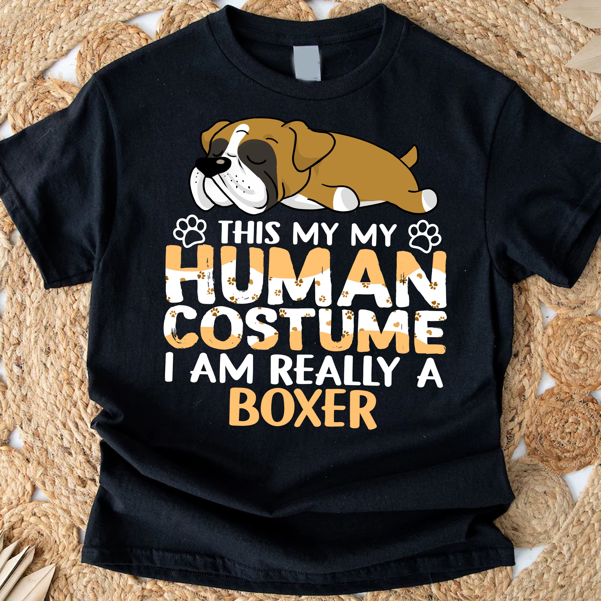 This Is My Human Costume Shirt- Custom Dog And Name - Personalized T-Shirt - Gift For Dog Lovers