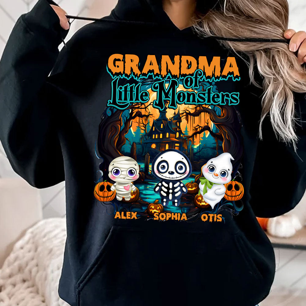 Happy Halloween - The Little Monsters - Custom Name - Personalized Hoodie - Halloween Family Gift