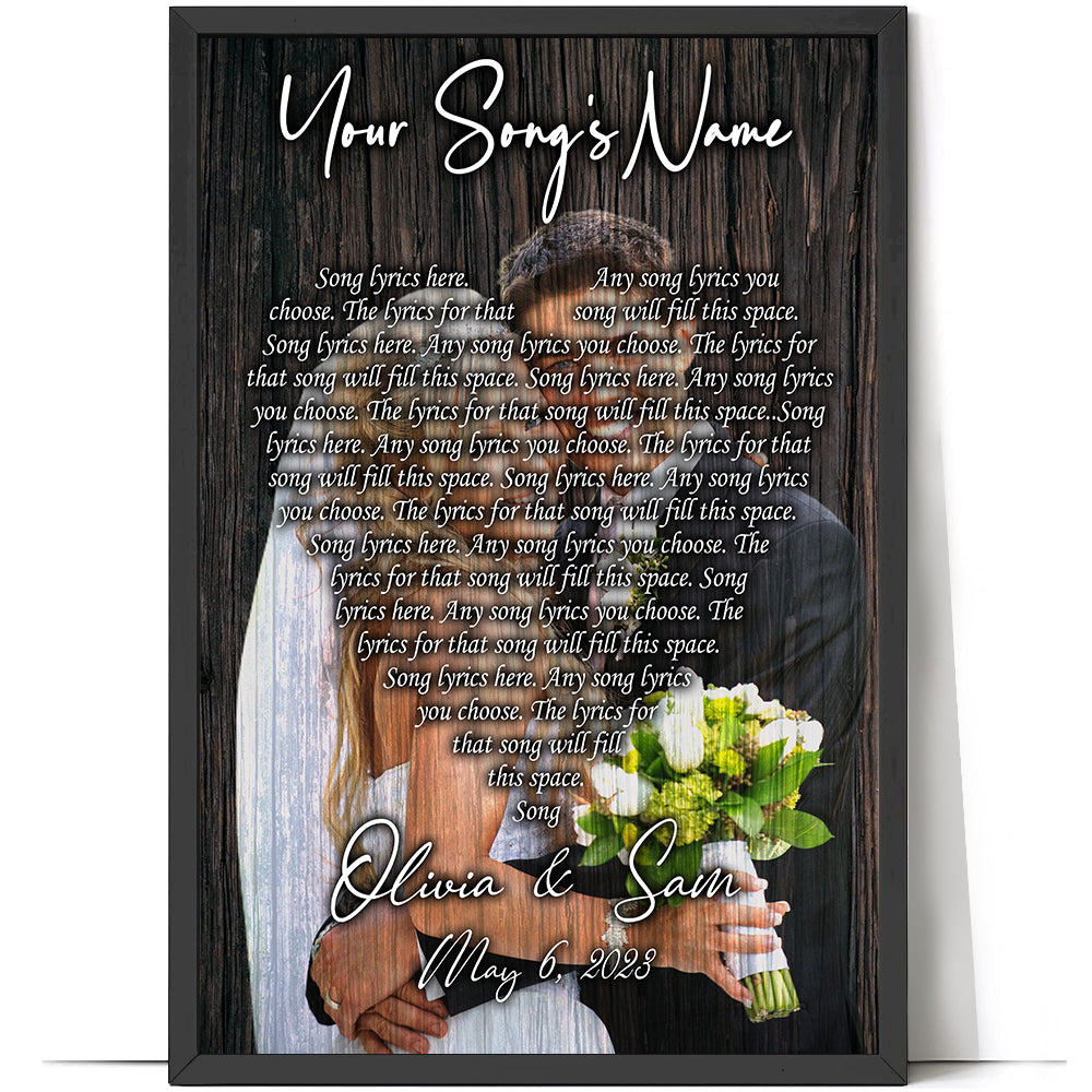 Personalized Canvas, Song Canvas, Couple Canvas, Gift For Lovers