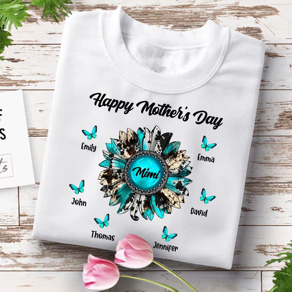 Happy Mother's Day, Butterfly Custom Texts  - Personalized Shirt