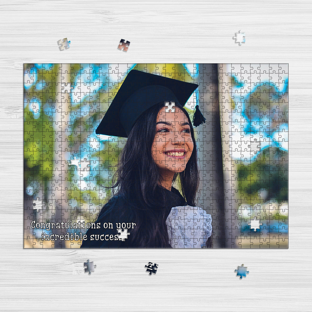 Custom Your Photo, Personalized Wooden Jigsaw Puzzles For Graduation, Graduation Gift