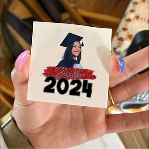 Graduation 2024, Custom Temporary Tattoo With Personalized Quote Color, Photo And Name, Fake Tattoo, Graduation Gift