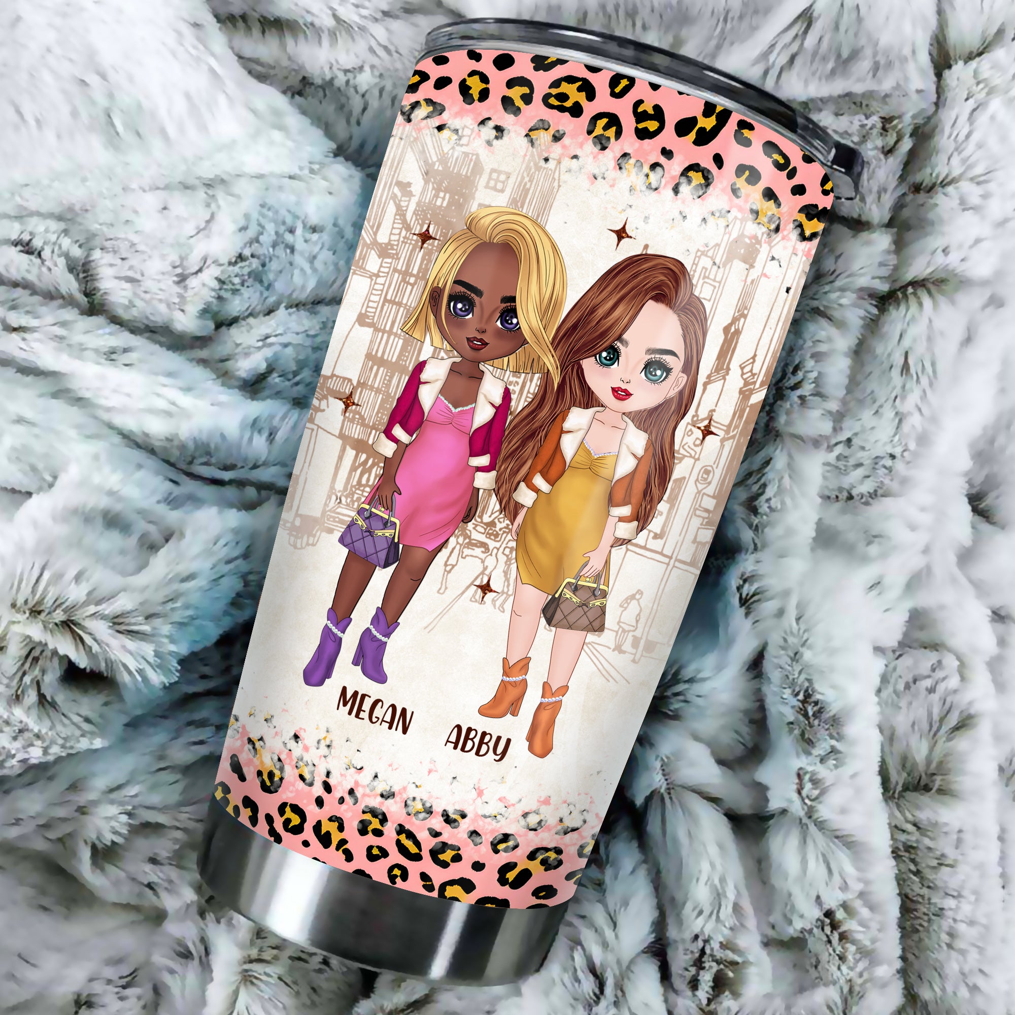 Personalized Sugar & Spice Besties Tumbler, Gift For Best Friend