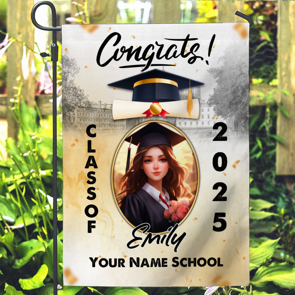 Graduation Flag , Customize Garden Flag - SmilingGifts