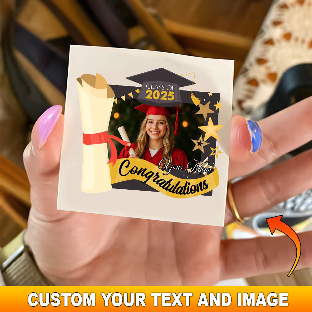 Class Of 2025 Graduation Tattoo Gift, Custom Temporary Tattoo, Personalized Tattoo, Fake Tattoo
