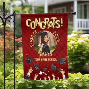 Customize Graduation Flag Garden Flag