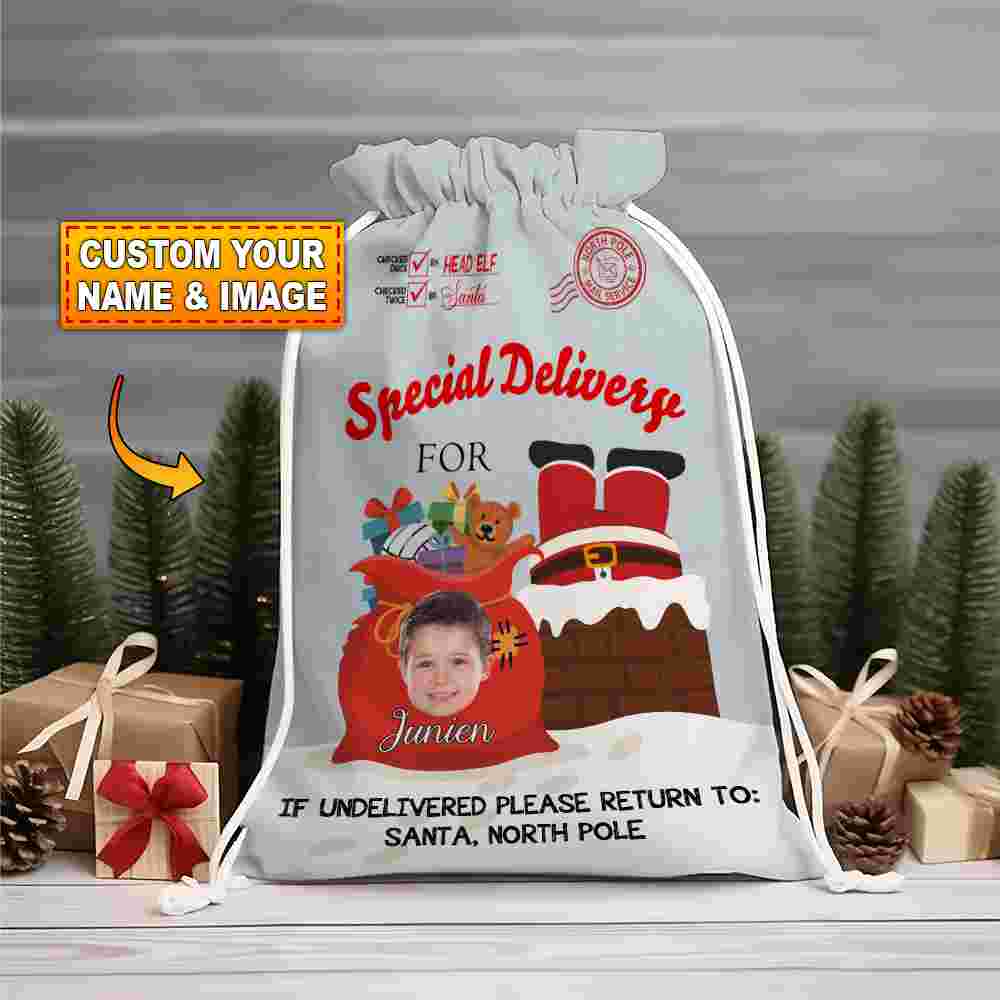 Christmas Santa Bag Personalized Christmas String Bag