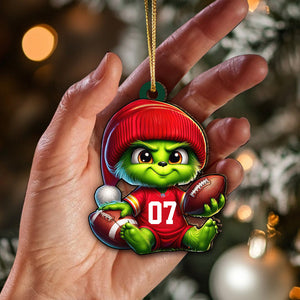 Christmas Gift, Custom Ornament, Christmas Stink Rugby Ornament