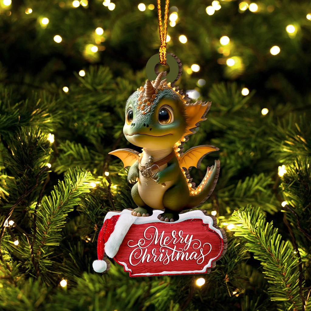 Christmas Gift, Custom Ornament, Custom Name Dragon Ornament