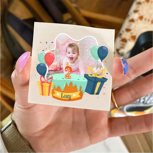 Birthday Cake Baby Tattoo, Custom Photo And Text Temporary Tattoo, Personalized Tattoo, Fake Tattoo