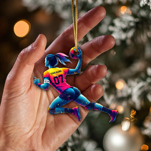 Custom Name Handball Ornament, Gift for Handball Team