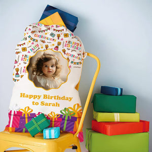 Happy Birthday Party Bag Personalized Christmas String Bag