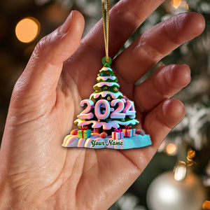 Custom Name Christmas Tree Ornament, Christmas Gift