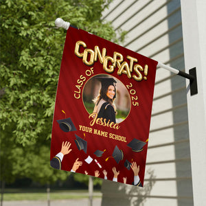 Customize Graduation Flag Garden Flag