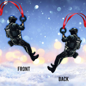 Custom Name SWAT Ornament, Gift For Swat Police