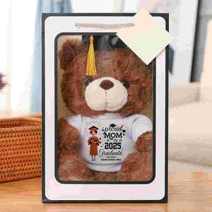 Proud Mom Of A 2025 Graduate, Gift For Graduation, Personalized Graduate Teddy Bear Shirt