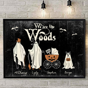 We Are The Woods - Personalized Halloween Family Canvas, Halloween Gift, Gift For Family