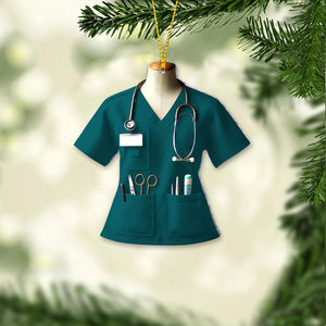 Custom Name Nurse Ornament, Home Decor Christmas Gift