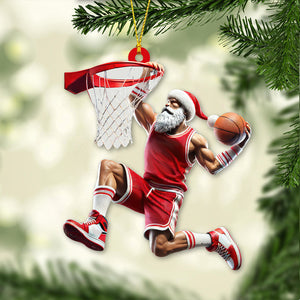 Custom Name and Number Basketball Ornament, Christmas Gift for Basketball Lover