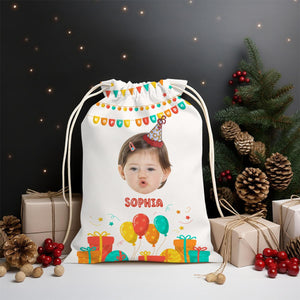 Birthday Kid Gift Decor Bag Personalized Christmas String Bag