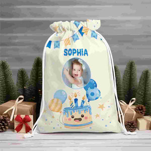 Happy Kid Birthday Bag Personalized Christmas String Bag