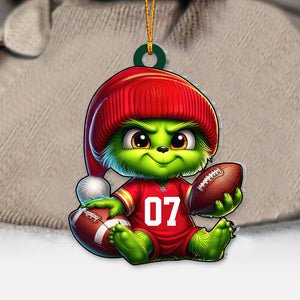 Christmas Gift, Custom Ornament, Christmas Stink Rugby Ornament